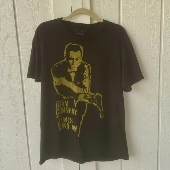 Y2k Vtg James Bond 007 Starring Sean Connery Movie T-shirt Sz XL Guess 2012 - Picture 3 of 7